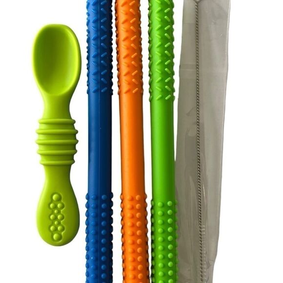 Sensory Teether Tube and Feeding Spoon - 4 Pack - Picture 7 of 16